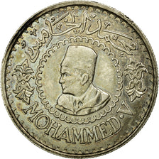 Coin, Morocco, Mohammed V, 500 Francs, 1956/AH1376, Paris, EF(40-45), Silver