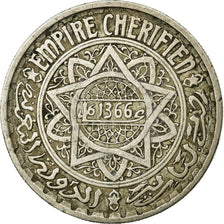 Coin, Morocco, Mohammed V, 10 Francs, AH 1366/1947, Paris, EF(40-45)