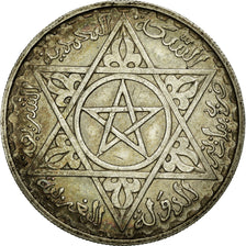 Coin, Morocco, Mohammed V, 200 Francs, AH 1372/1953, Paris, EF(40-45), Silver