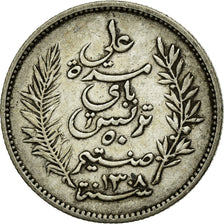 Coin, Tunisia, Ali Bey, 50 Centimes, 1891, Paris, VF(30-35), Silver, KM:223