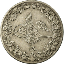 Moeda, Egito, Abdul Hamid II, 1/10 Qirsh, 1896 (AH 1293/22), Misr, EF(40-45)