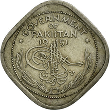 Coin, Pakistan, 1/2 Anna, 1951, EF(40-45), Copper-nickel, KM:2