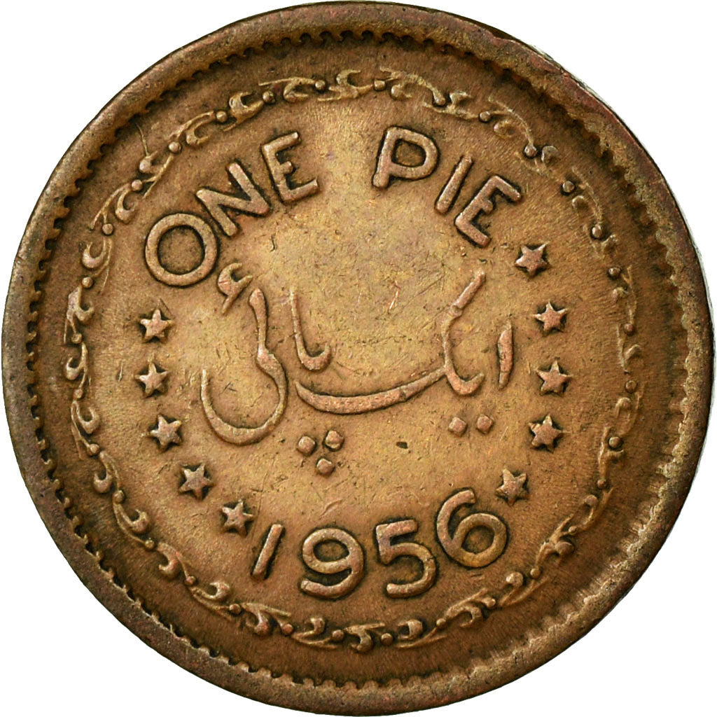 Coin, Pakistan, Pie, 1956, EF(40-45), Bronze, KM:11