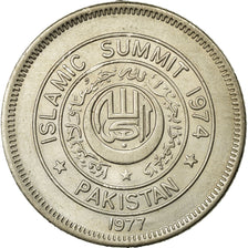 Coin, Pakistan, Rupee, 1977, EF(40-45), Copper-nickel, KM:45