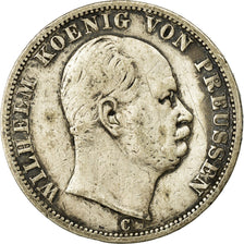 Coin, German States, PRUSSIA, Wilhelm I, Thaler, 1867, Frankfurt, VF(30-35)