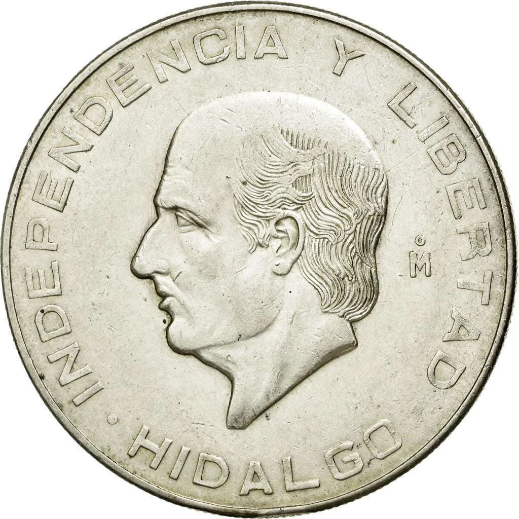 Moneda, México, 10 Pesos, 1956, Mexico City, MBC, Plata, KM:474