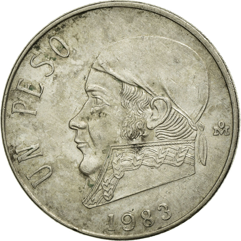 Coin, Mexico, Peso, 1983, Mexico City, VF(30-35), Copper-nickel, KM:460