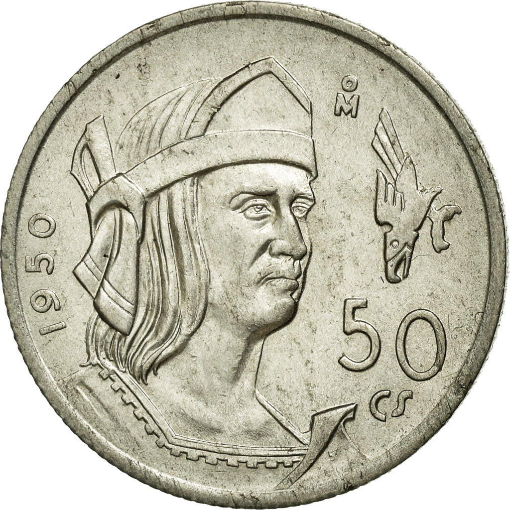 Moneda, México, 50 Centavos, 1950, Mexico City, MBC, Plata, KM:449