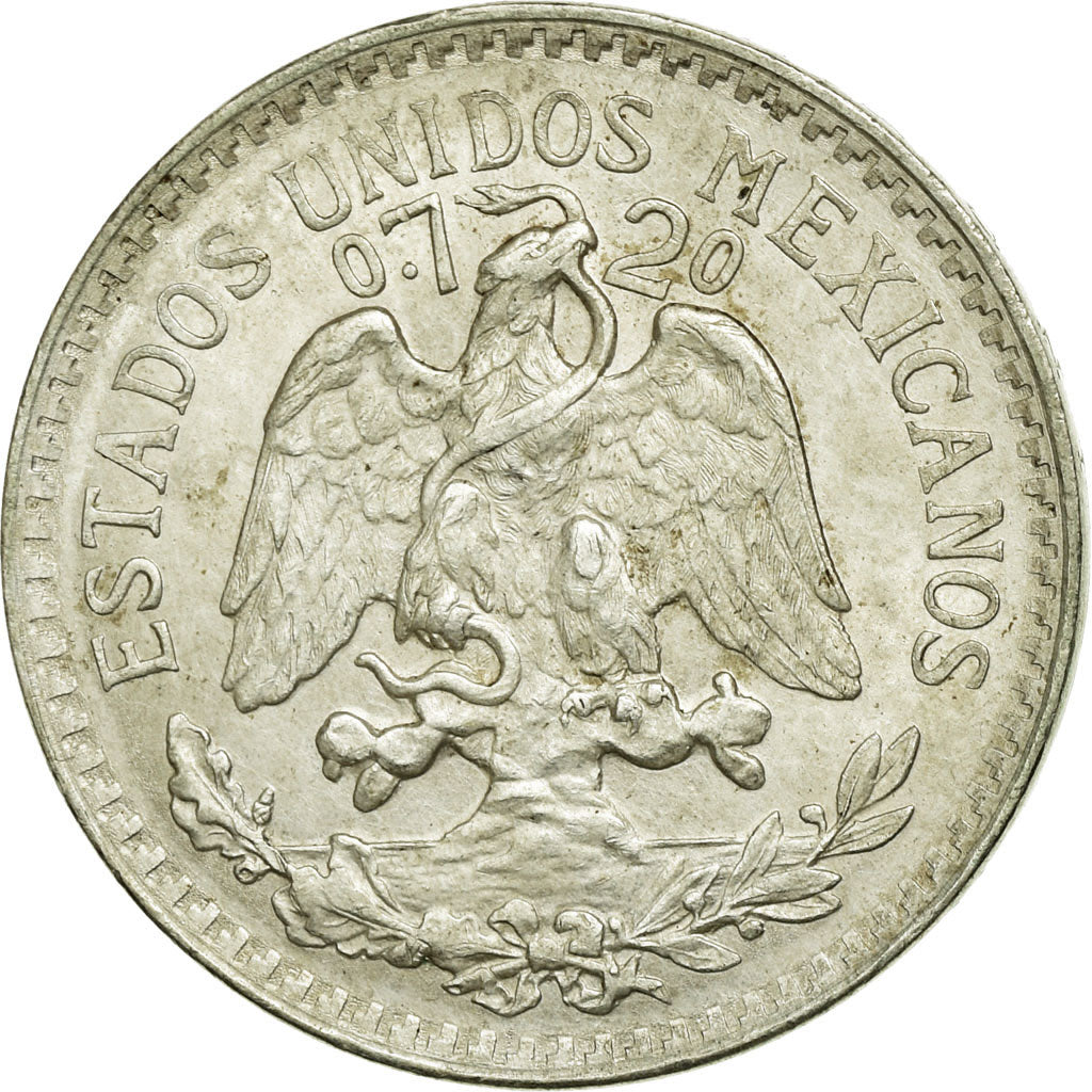 Moeda, México, 50 Centavos, 1944, Mexico City, EF(40-45), Prata, KM:447