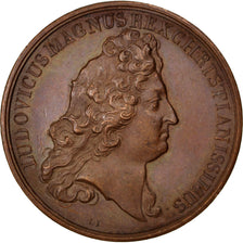 Francja, Medal, Ludwik XIV, Polityka, społeczeństwo, wojna, Mauger, AU(55-58)