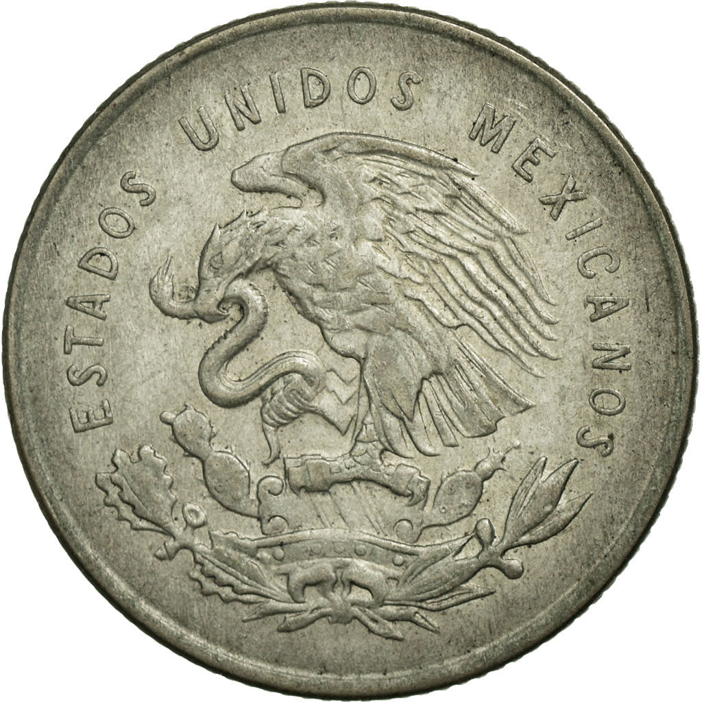 Coin, Mexico, 25 Centavos, 1950, Mexico City, EF(40-45), Silver, KM:443