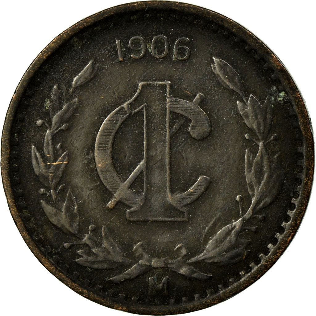 Coin, Mexico, Centavo, 1906, Mexico City, EF(40-45), Bronze, KM:415