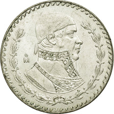 Coin, Mexico, Peso, 1957, Mexico City, EF(40-45), Silver, KM:459