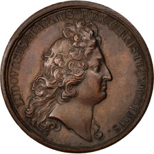 FRANCE, Politics, Society, War, Louis XIV, Medal, AU(55-58), Mauger, Copper,...