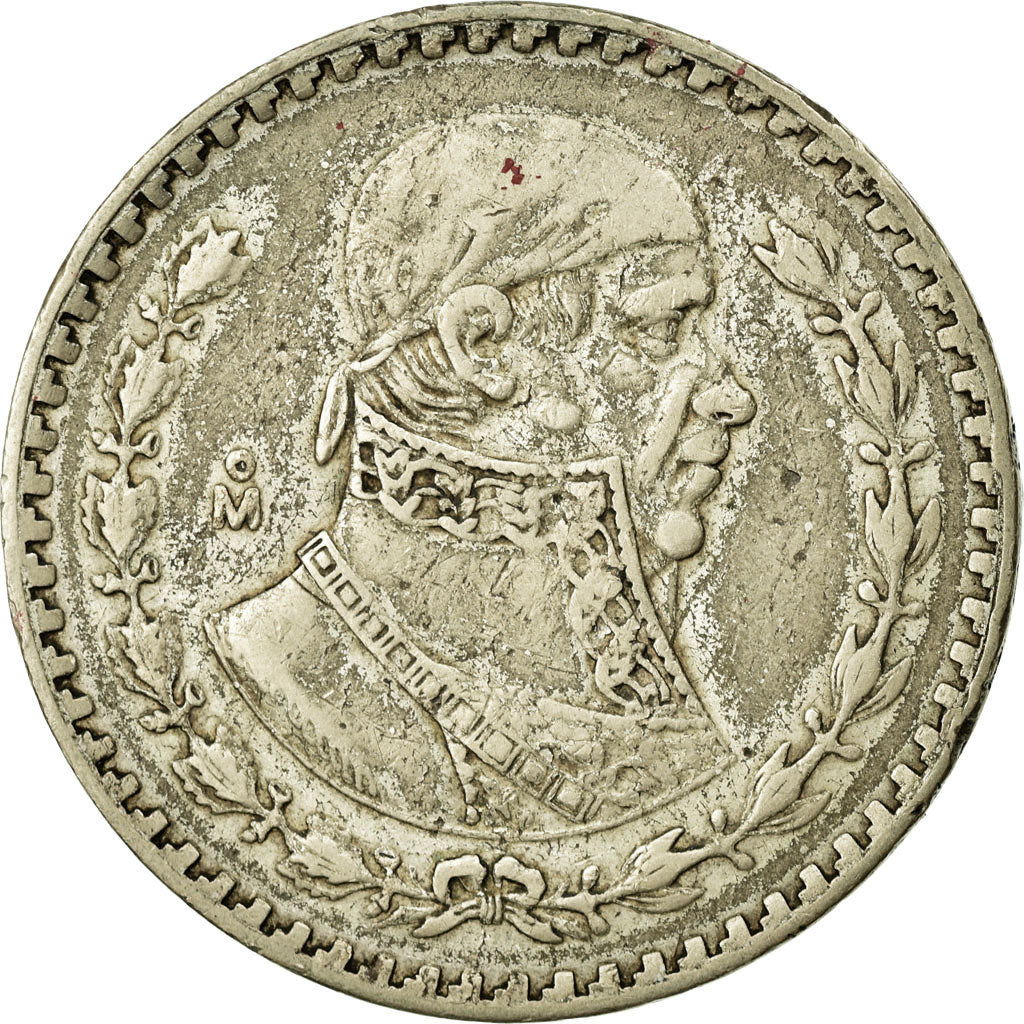 Coin, Mexico, Peso, 1959, Mexico City, VF(30-35), Silver, KM:459