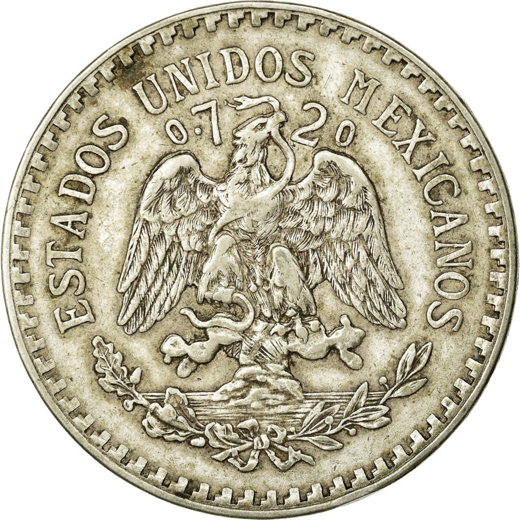 Moneda, México, Peso, 1923, Mexico City, MBC, Plata, KM:455