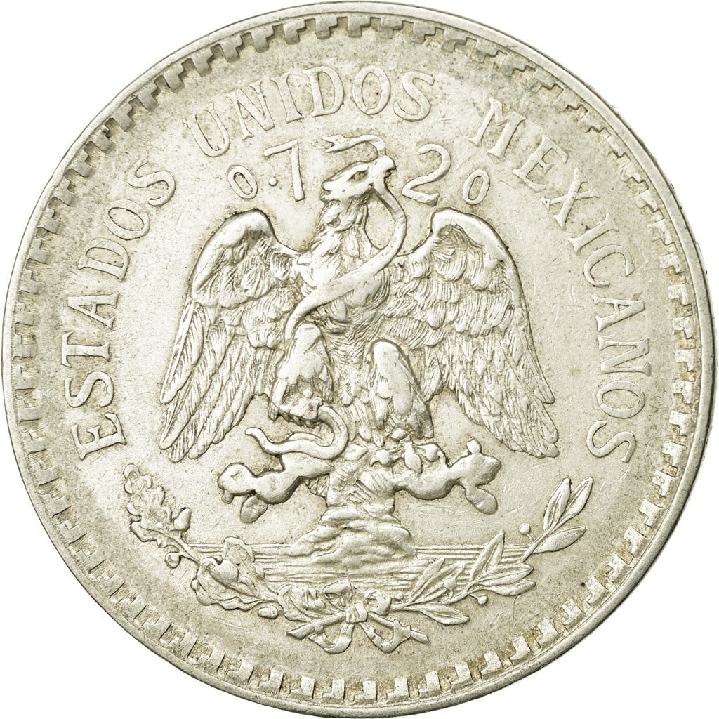 Coin, Mexico, Peso, 1924, Mexico City, EF(40-45), Silver, KM:455