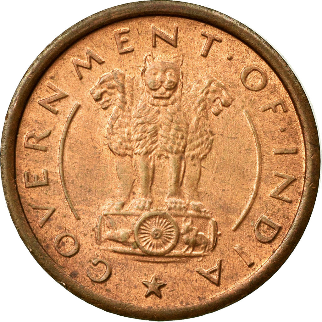 Moneta, REPUBBLICA DELL’INDIA, Pice, 1950, Mumbai, Bombay, BB, Bronzo, KM:1.1