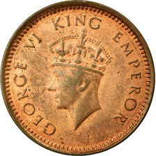 Coin, INDIA-BRITISH, George VI, 1/2 Pice, 1939, EF(40-45), Bronze, KM:528