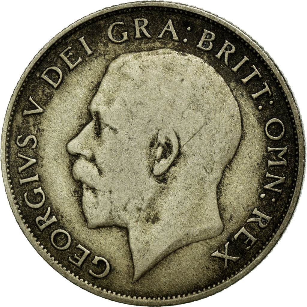Moeda, Grã-Bretanha, George V, Shilling, 1921, VF(20-25), Prata, KM:816a