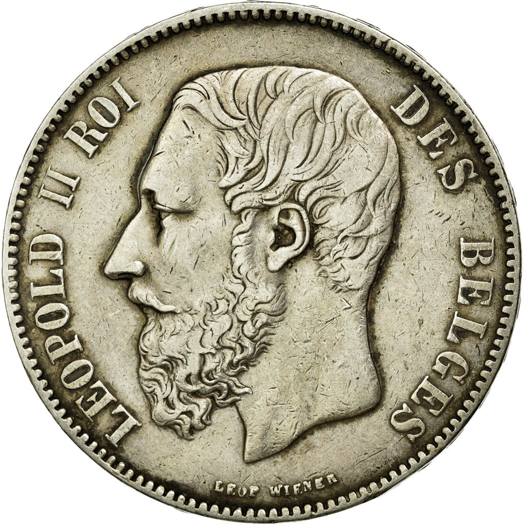 Monnaie, Belgique, Leopold II, 5 Francs, 5 Frank, 1873, TTB, Argent, KM:24