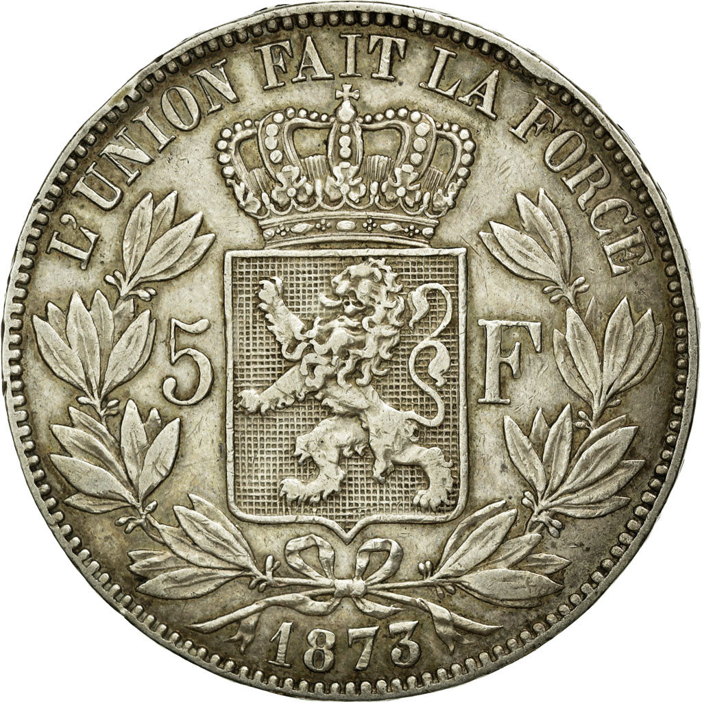 Monnaie, Belgique, Leopold II, 5 Francs, 5 Frank, 1873, TTB, Argent, KM:24