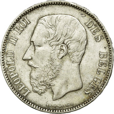 Coin, Belgium, Leopold II, 5 Francs, 5 Frank, 1870, EF(40-45), Silver, KM:24