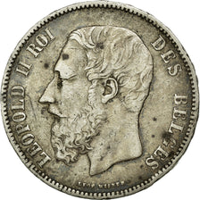 Coin, Belgium, Leopold II, 5 Francs, 5 Frank, 1868, VF(30-35), Silver, KM:24