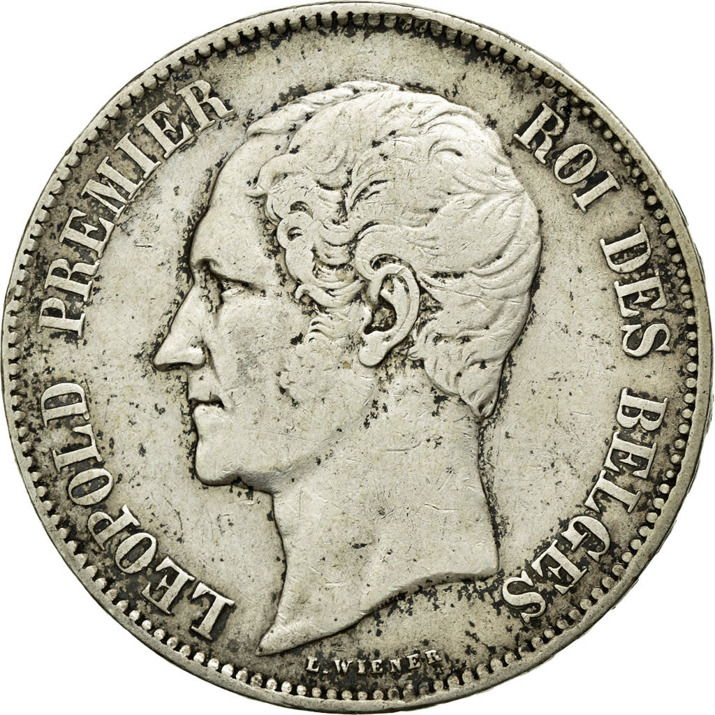 Monnaie, Belgique, Leopold I, 5 Francs, 5 Frank, 1850, TB+, Argent, KM:17