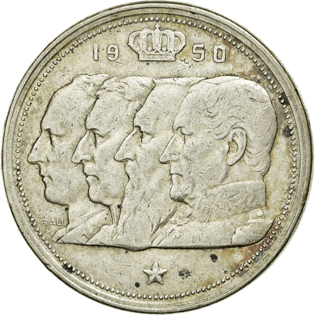 Moneta, Belgio, 100 Francs, 100 Frank, 1950, BB, Argento, KM:138.1