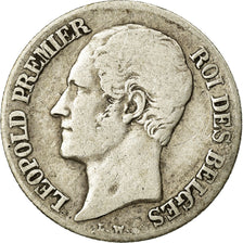 Moneta, Belgio, Leopold I, 20 Centimes, 1852, MB+, Argento, KM:19