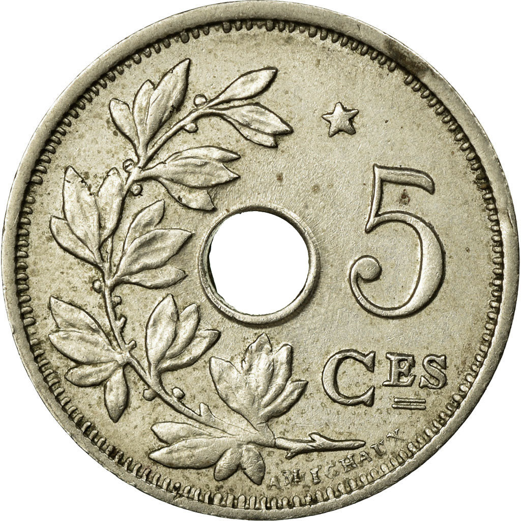 Coin, Belgium, 5 Centimes, 1932, EF(40-45), Nickel-brass, KM:93