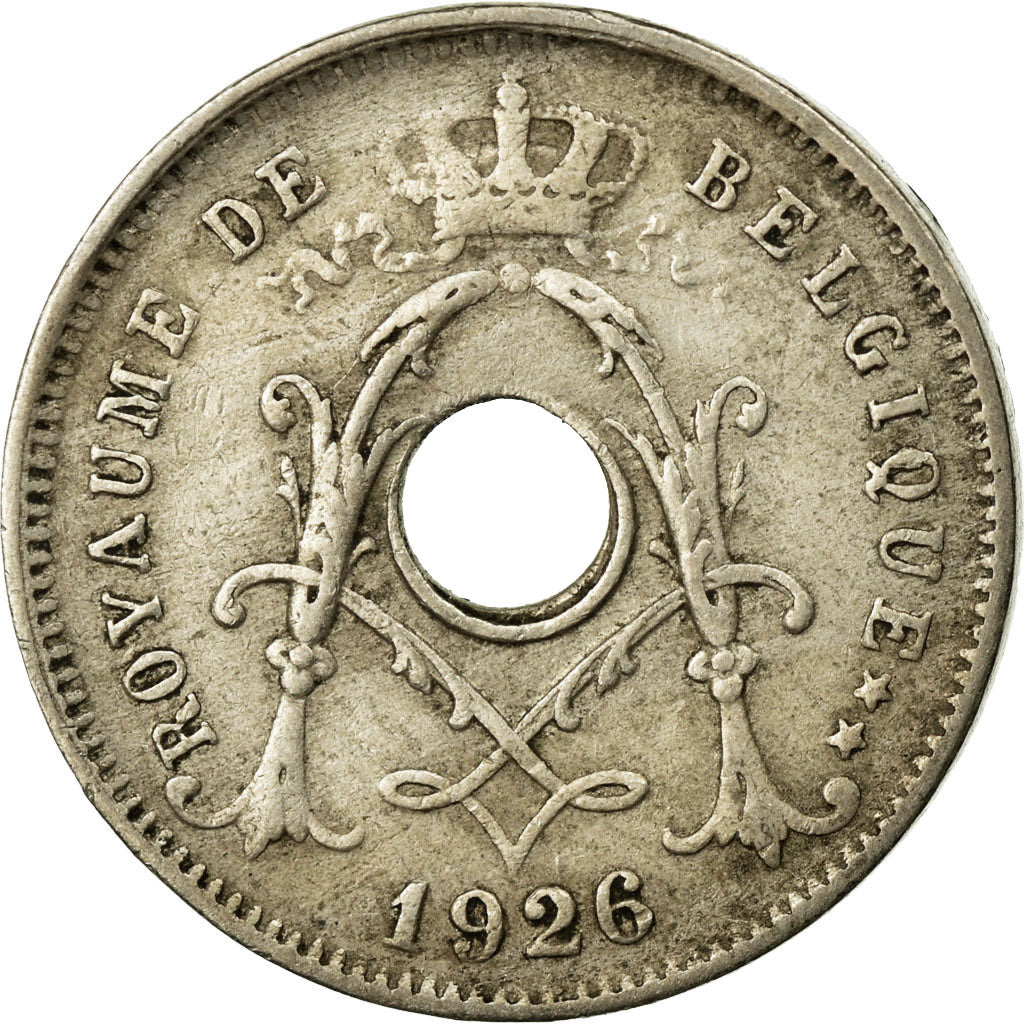 Moeda, Bélgica, 5 Centimes, 1926, EF(40-45), Cobre-níquel, KM:66