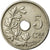 Moneta, Belgia, 5 Centimes, 1906, EF(40-45), Miedź-Nikiel, KM:54