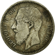 Coin, Belgium, Leopold II, Franc, 1886, F(12-15), Silver, KM:28.1