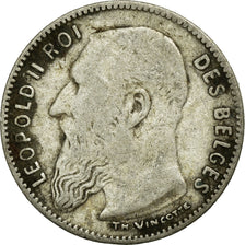 Coin, Belgium, 50 Centimes, 1907, VF(20-25), Silver, KM:60.1