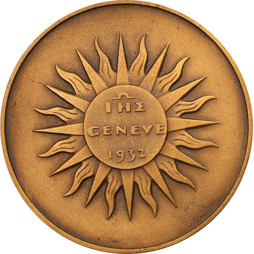 Suisse, Médaille, Conférence Désarmement, Genève, 1932, Huguenin, SPL