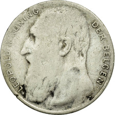 Coin, Belgium, 50 Centimes, 1901, VG(8-10), Silver, KM:51