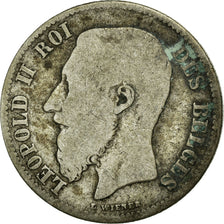 Coin, Belgium, Leopold II, 50 Centimes, 1899, F(12-15), Silver, KM:26