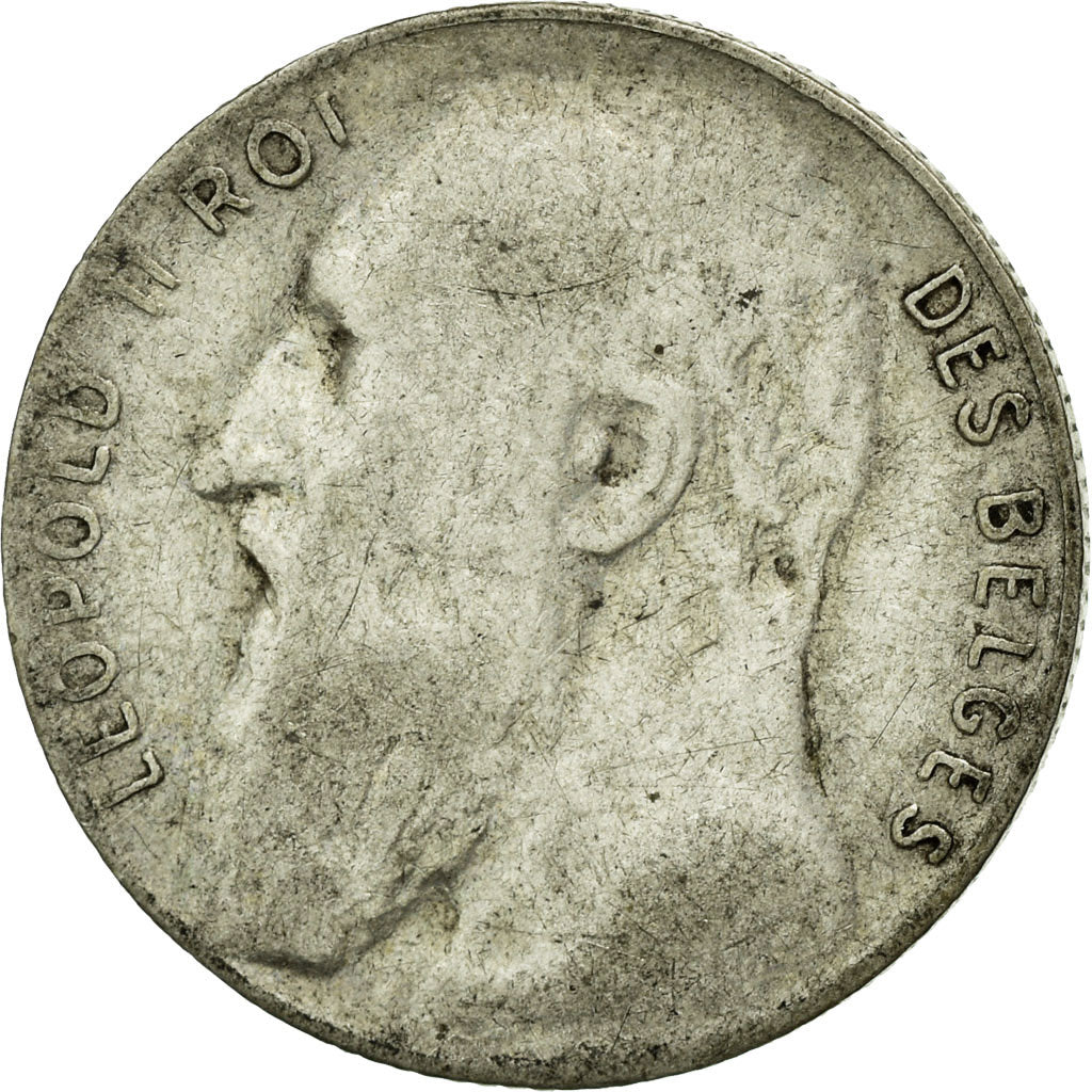 Coin, Belgium, 50 Centimes, 1901, F(12-15), Silver, KM:50
