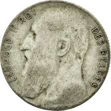 Coin, Belgium, 50 Centimes, 1901, F(12-15), Silver, KM:50
