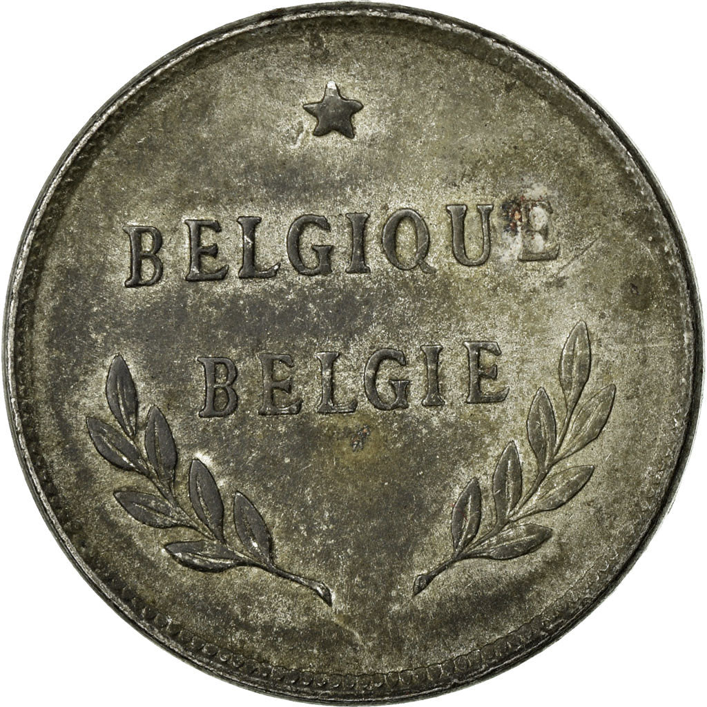 Moeda, Bélgica, 2 Francs, 2 Frank, 1944, VF(30-35), Aço Revestido a Zinco