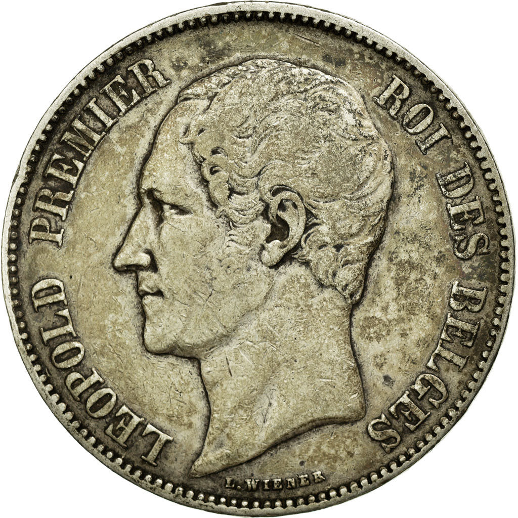 Coin, Belgium, Leopold I, 5 Francs, 5 Frank, 1849, VF(30-35), Silver, KM:17