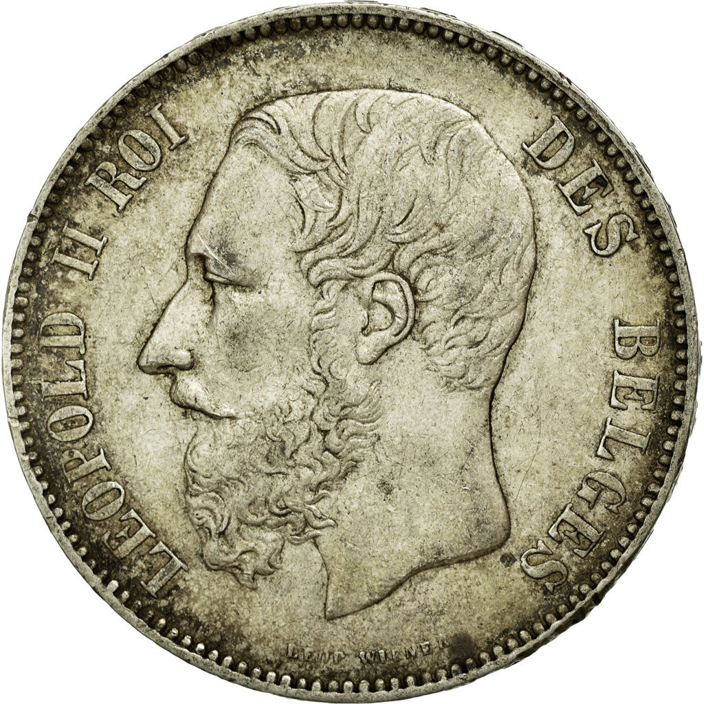 Monnaie, Belgique, Leopold II, 5 Francs, 5 Frank, 1870, TTB, Argent, KM:24