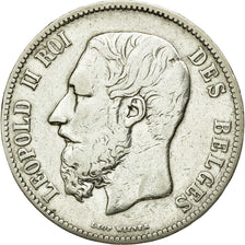 Coin, Belgium, Leopold II, 5 Francs, 5 Frank, 1873, EF(40-45), Silver, KM:24
