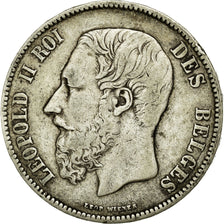 Coin, Belgium, Leopold II, 5 Francs, 5 Frank, 1871, VF(30-35), Silver, KM:24