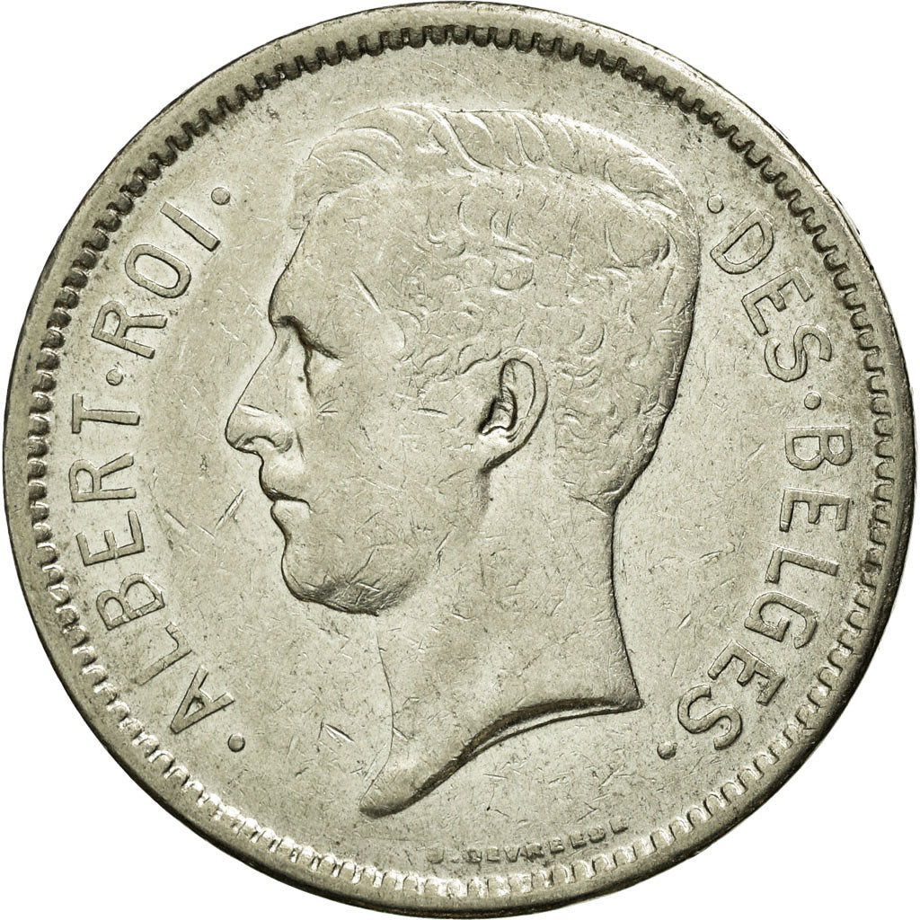 Coin, Belgium, 5 Francs, 5 Frank, 1930, EF(40-45), Nickel, KM:97.1