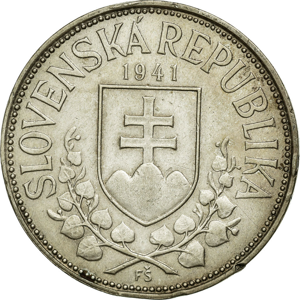 Monnaie, Slovaquie, 20 Korun, 1941, TTB, Argent, KM:7.1