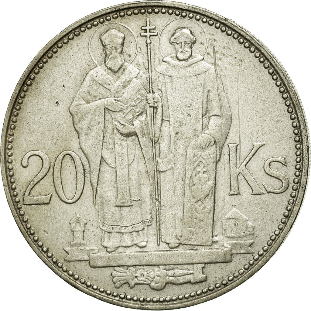 Monnaie, Slovaquie, 20 Korun, 1941, TTB, Argent, KM:7.1