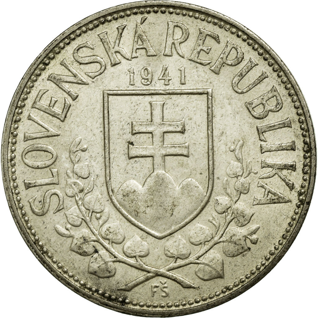 Coin, Slovakia, 20 Korun, 1941, VF(30-35), Silver, KM:7.1